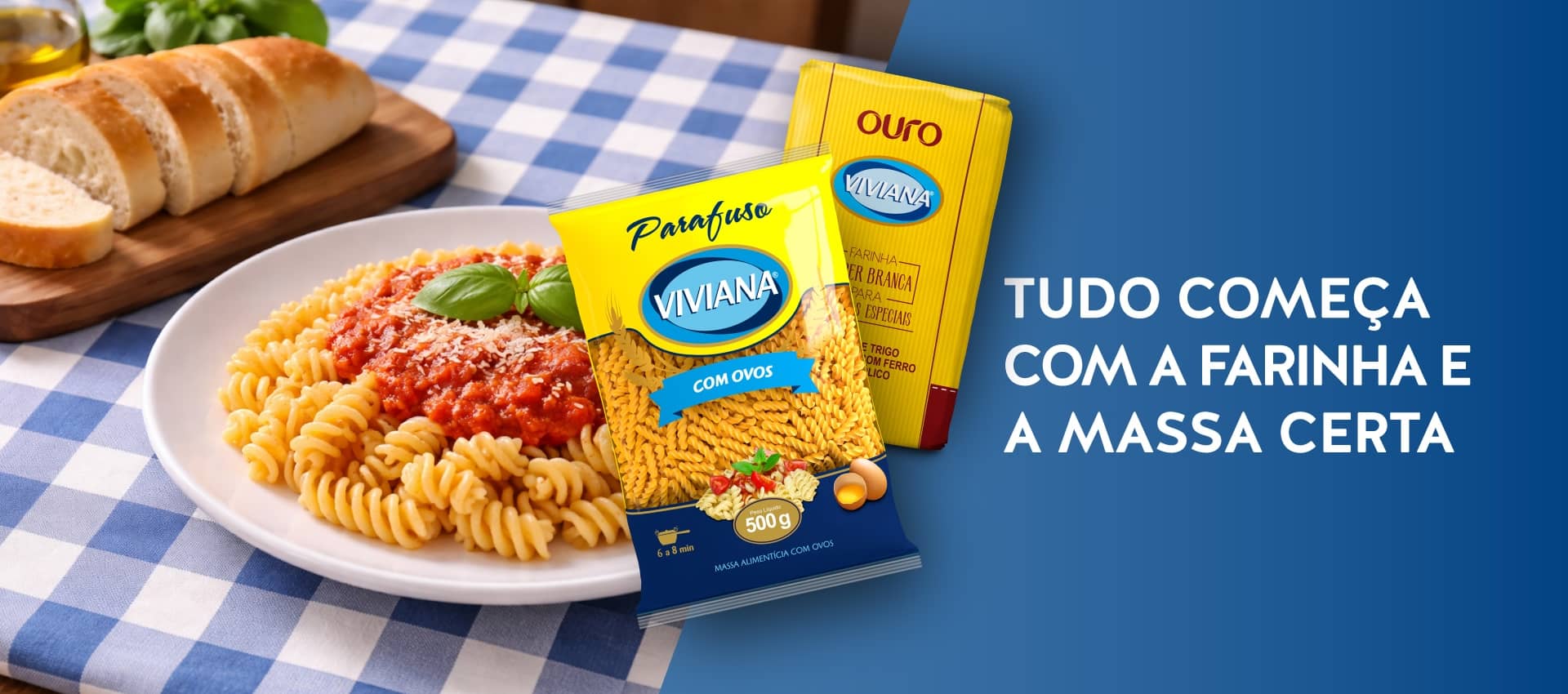 Tudo começa com a farinha e a massa certa