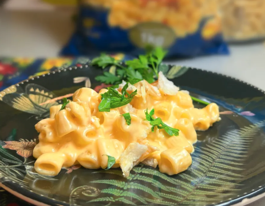 Massa com queijo de micro-ondas