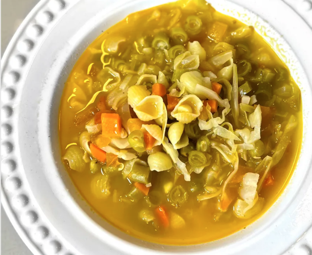 Sopa de macarrão Conchinha