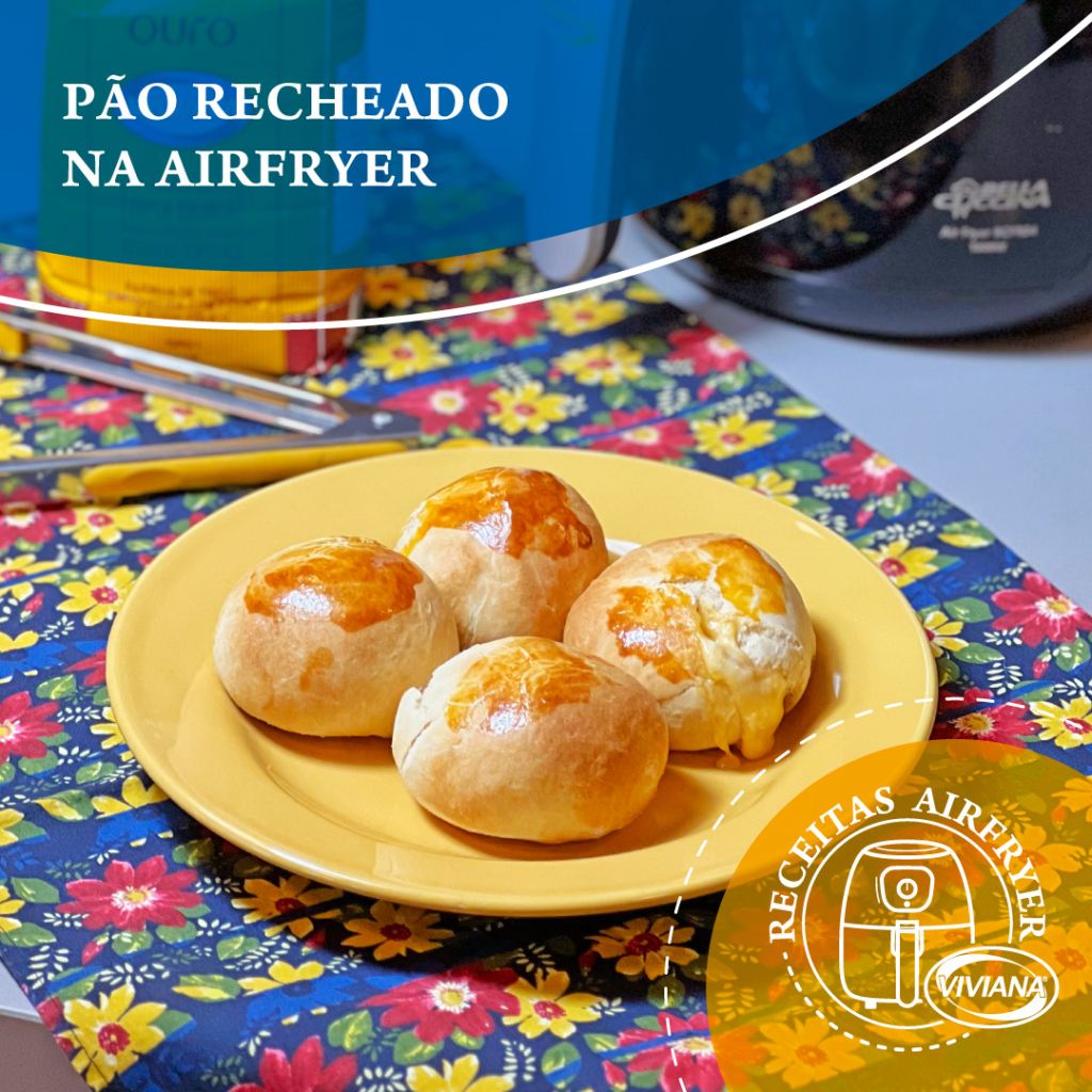 Pão recheado na Airfryer