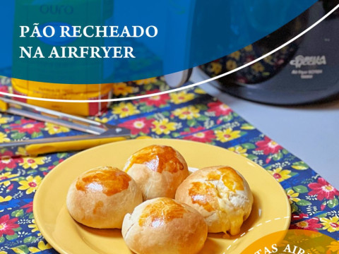Pão recheado na Airfryer