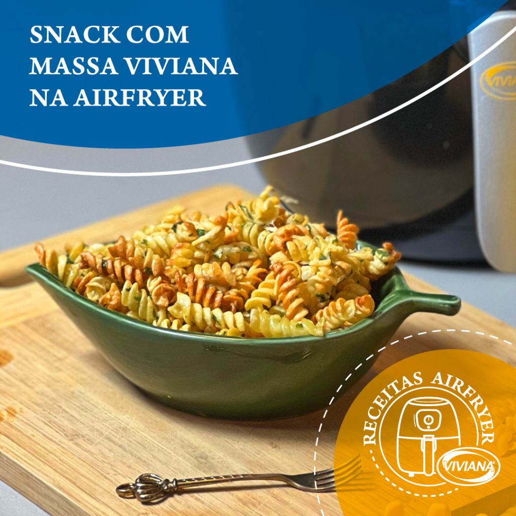 Snack crocante de macarrão