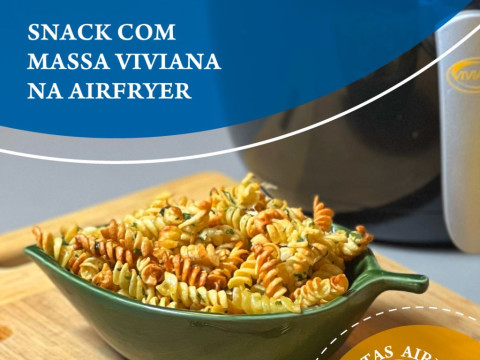 Snack crocante de macarrão